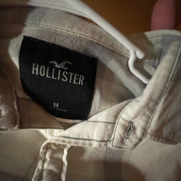 Hollister grey plaid flannel - Picture 2 of 3